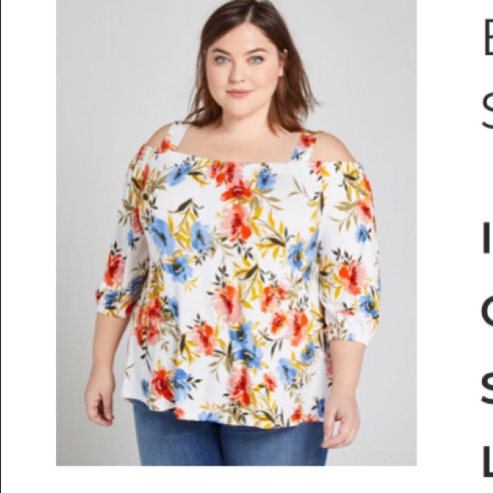 Lane Bryant off the shoulder swing tee